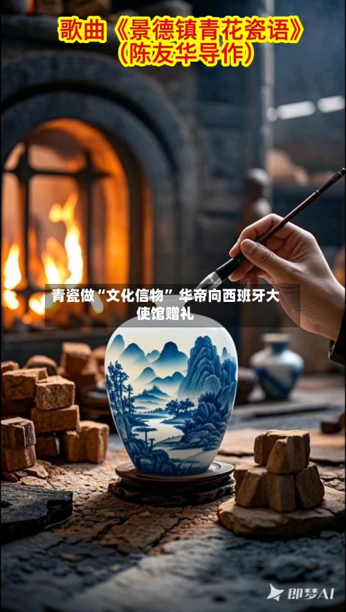 青瓷做“文化信物” 华帝向西班牙大使馆赠礼-第2张图片