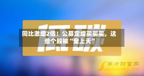 同比激增2倍！公募定增买买买，这些个股被“宠上天”-第2张图片
