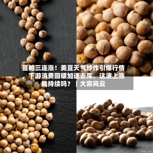 豆粕三连涨！美豆天气炒作引爆行情	，下游消费回暖加速去库，这波上涨能持续吗？｜大宗风云-第3张图片