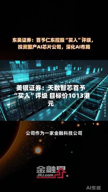 美银证券：天数智芯首予“买入	”评级 目标价1013港元-第1张图片