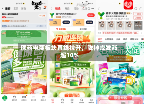 医药电商板块直线拉升，陇神戎发涨超10%-第2张图片