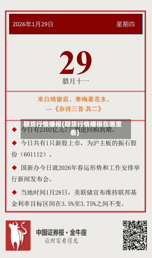 期货行情播报(期货行情播报在哪里看)-第1张图片