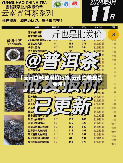 【云南白糖费用价行情,云南白糖现货费用】-第3张图片