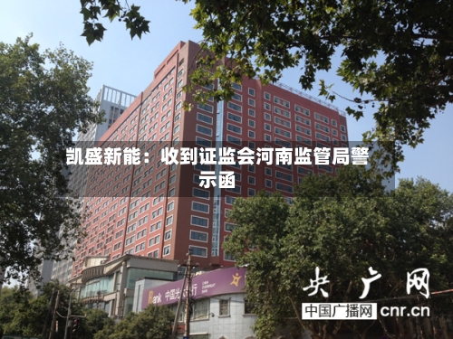 凯盛新能：收到证监会河南监管局警示函-第2张图片