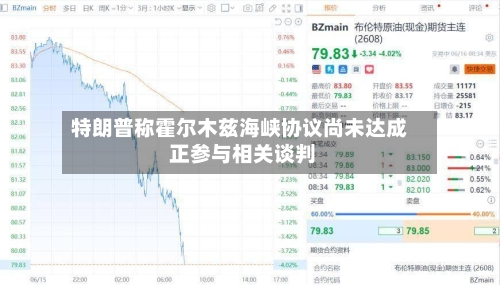 特朗普称霍尔木兹海峡协议尚未达成 正参与相关谈判-第1张图片