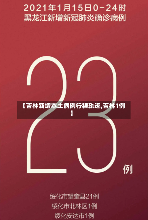 【吉林新增本土病例行程轨迹,吉林1例】-第2张图片